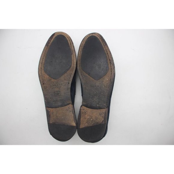 Harrys of London Tassel Loafer Men's Size 42 US 8 Navy Suede Made In Italy - Picture 9 of 13